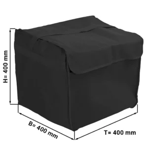 Pizza Izolačná Taška – 8 krabíc, 37×37 cm, čierna