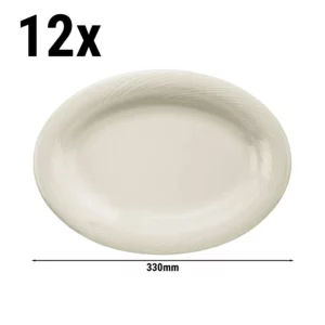 Oválny tanier – SEMPER – Ø 33 cm – 12 ks