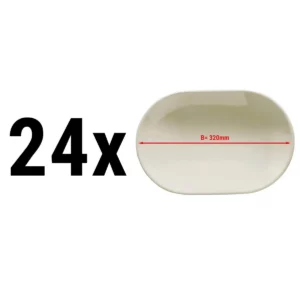 Oválny tanier – TEOS – Ø 32 cm – 24 ks