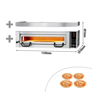 Digitálna pizza pec Výkon – 4x34 cm, vrátane digestora,
