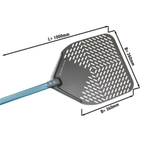 Hliníková pizza lopata – 36 cm, perforovaná