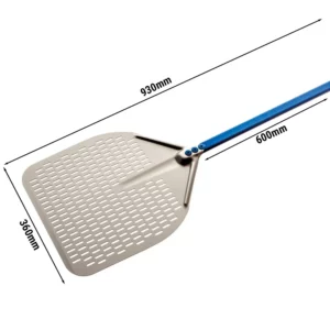 Hliníková pizza lopata – 33 cm, perforovaná