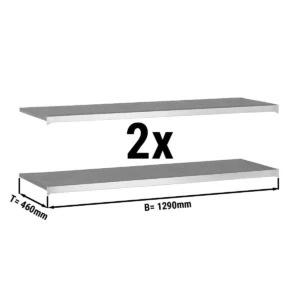 Police – plastové – 1,29 m, 2 ks