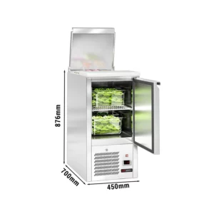 Chladiaci stôl Saladetta ECO – 450 mm, 1 dvierka