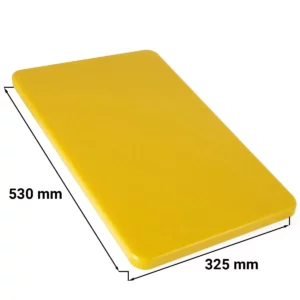 Doska na krájanie - 53 x 32,5 cm - hrúbka 2 cm - žltá