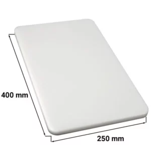 Doska na krájanie - 25 x 40 cm - hrúbka 2 cm - biela