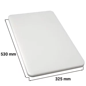 Doska na krájanie - 53 x 32,5 cm - hrúbka 2 cm - biela