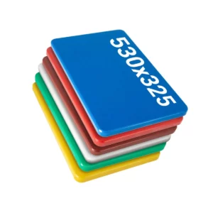 (6 kusov) súprava dosky na krájanie - 53 x 32,5 cm - hrúbka 2 cm - viacfarebná