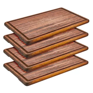 Steakový tanier Iroko drevený – 350×250 mm (6 ks)