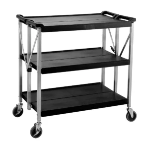 Servírovací vozík plastový 0,88 m - s 3 policami