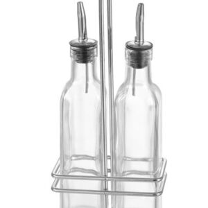 Olej a ocot – sada fliaš Hendi, 2×0,237 l, stojan 115×60×(H)325 mm