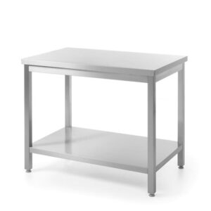 Samostatný stôl s policou Hendi – montovaný, Kitchen Line, 1200×600×(H)850 mm