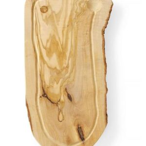 Servírovacia doštička Hendi – Z olivového dreva s drážkou, 400x250x18 mm