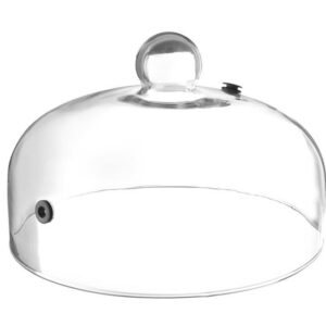 Sklenený poklop Hendi s ventilačným otvorom – tanierový, ø260x(H)174mm