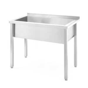 Stôl s drezom Budget Line Hendi – zváraný, bez zadného krytu, 1000x600x(H)850mm