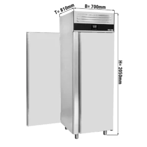Priechodová mraznička PREMIUM - GN 2/1 - 700 litrov - s 1 prednými dverami a 1 zadnými dverami