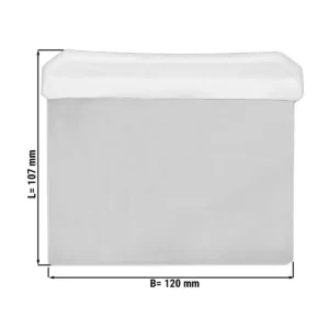 Škrabka na cesto biela – 12x8,5 cm