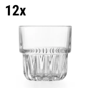 Univerzálny nápojový pohár - EVEREST - 207 ml - Transparent, 12ks