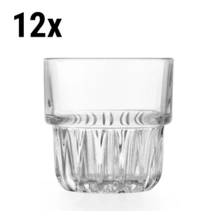 Univerzálny nápojový pohár - EVEREST - 237 ml - Transparent, 12ks