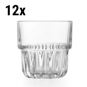Univerzálny nápojový pohár - EVEREST - 266 ml - Transparent, 12ks