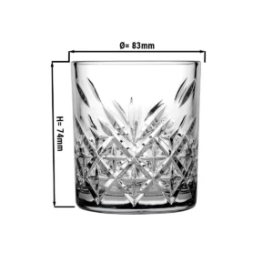 Pohár na vodu - TIMELESS - priehľadný - 210 ml, 12 kusov