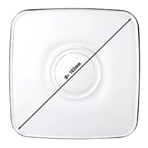 Podšálka na čajové poháre - AQUA - Square - 102 x 102 mm, 72ks