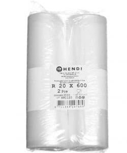 Sáčky HENDI – vákuové vrúbkované, 20×600 cm, 2 rolky