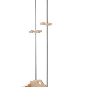 Stojan na pizza lopaty a kefy Lilly Codroipo – 3 pozície, 420×240×1600 mm