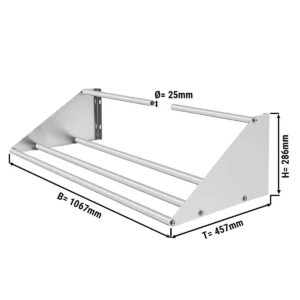 Polica pre drezové koše – 1060 mm, jednopolicová