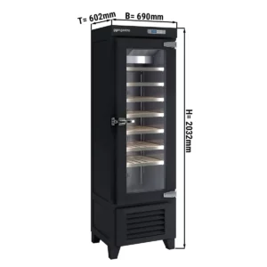 Vinotéka pravé drevo - 1 klimatická zóna, 265 l, max. 42 fliaš