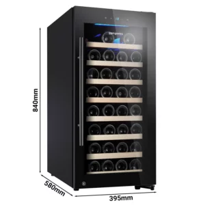 Chladnička na víno - 1 klimatická zóna, 100 litrov, max. 29 fliaš