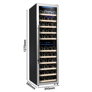 Vinotéka - 2 klimatické zóny, 160 l, max. 53 fliaš