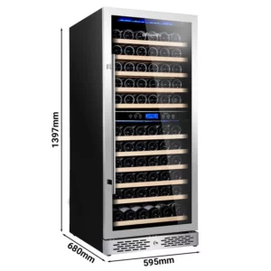 Vinotéka - 2 klimatické zóny, 350 l, max. 116 fliaš