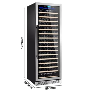 Chladnička na víno - 1 klimatická zóna, 450 litrov, max. 168 fliaš