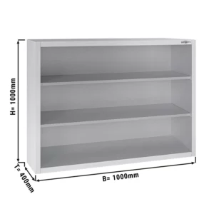 ECO nástenná skrinka – 1000mm, fixné dvere, výška 1000mm