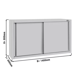 ECO nástenná skrinka – 1400mm, posuvné dvere, výška 800mm