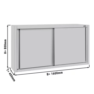 ECO nástenná skrinka – 1600mm, posuvné dvere, výška 800mm