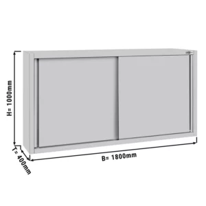 ECO nástenná skrinka – 1800mm, posuvné dvere, výška 1000mm
