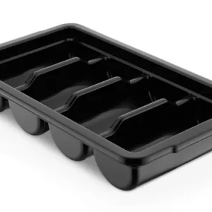 Príborný zásobník BKSGP4 – 4 priehradky, čierny