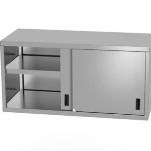 Závesná skrinka s posuvnými dverami - hĺbka 300 mm, HENDI, Profi Line, 800x300x(H)600mm