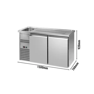 Pivný pult PREMIUM PLUS – 1550x700 mm – 2 dvierka, kompaktné riešenie