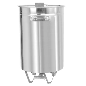 Odpadkový kôš, 75L, zdvíhacie veko, nožný pedál, nehrdzavejúca oceľ