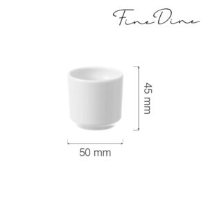 Pohárik Na Vajcia Bianco – 50 × 45 mm