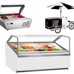 Vitríny a pulty na zmrzlinu