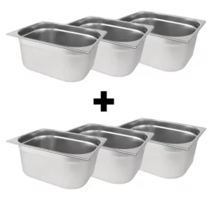 GN nádoba 1/2 – nerezová, hĺbka 200 mm