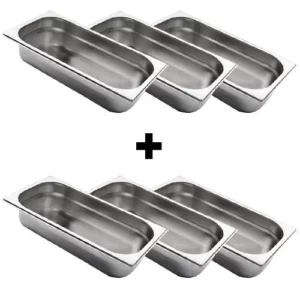 GN nádoba 1/3 z nerezu – hĺbka 65 mm