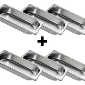 GN nádoba 1/4 z nerezu – hĺbka 40 mm