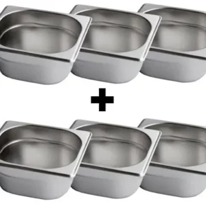 GN nádoba 1/6 z nerezu – hĺbka 65 mm