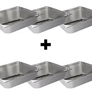 Nerezová GN nádoba 2/1 – výška: 100 mm