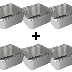 GN nádoba 2/1 z nerezu – hĺbka 200 mm